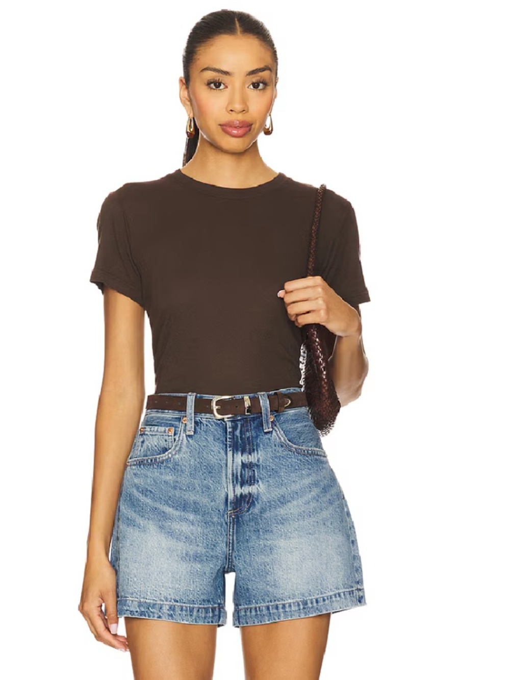 PISTOLA "Saige" High-Rise A-line Denim / Jean Shorts in "Safari" Wash: Sz. 29